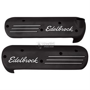 EDELBROCK COIL COVERS SIGNATURE SERIES ALUMINIUM FITS CHEV LS1 BLACK