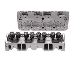 EDELBROCK ALLOY CYLINDER HEADS FOR SMALL BLOCK CHEV E STREET COMPLETE