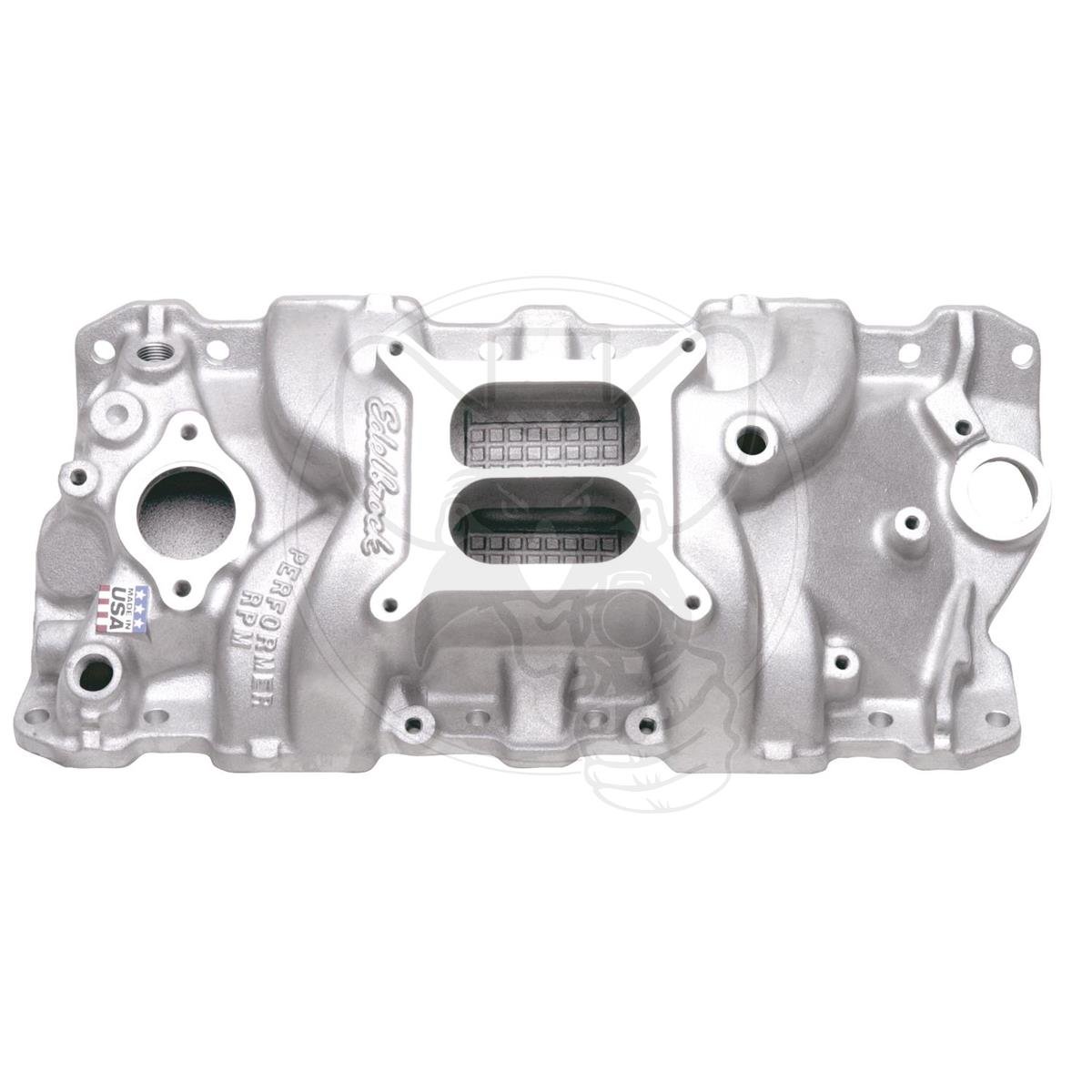 EDELBROCK PERFORMER RPM MANIFOLD FOR SMALL BLOCK CHEV SQUARE BASE CARBY