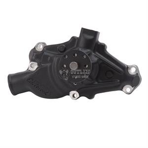 EDELBROCK ALLOY WATER PUMP FITS SMALL BLOCK CHEV SHORT NECK BLACK BODY