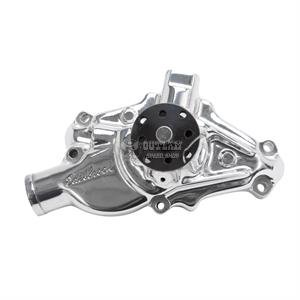 EDELBROCK WATER PUMP FITS SMALL BLOCK CHEV REVERSE ROTATION SHORT NECK POL