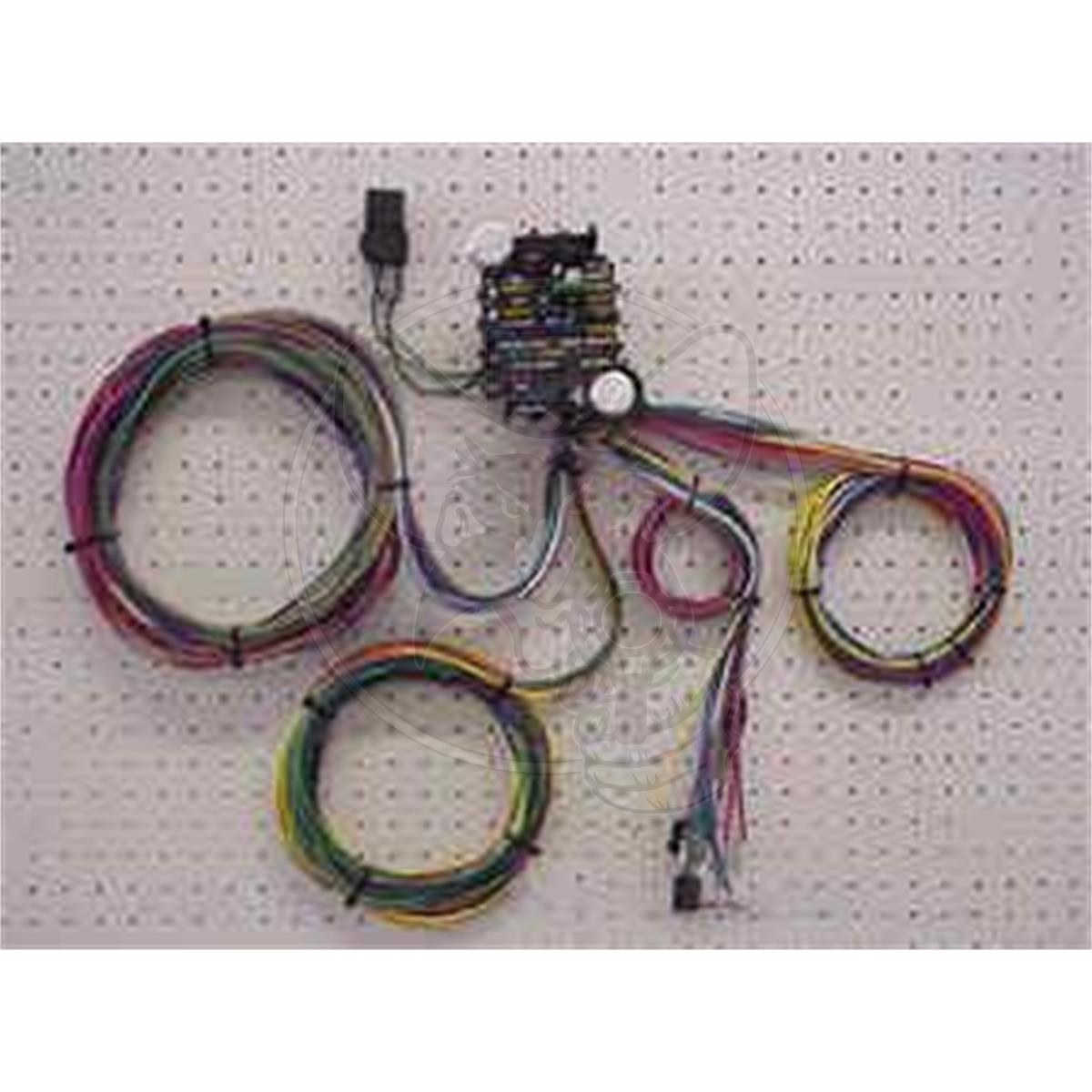 EZ COMPLETE WIRING HARNESS 21-CIRCUIT WITH STD FUSES & FUSE PANEL