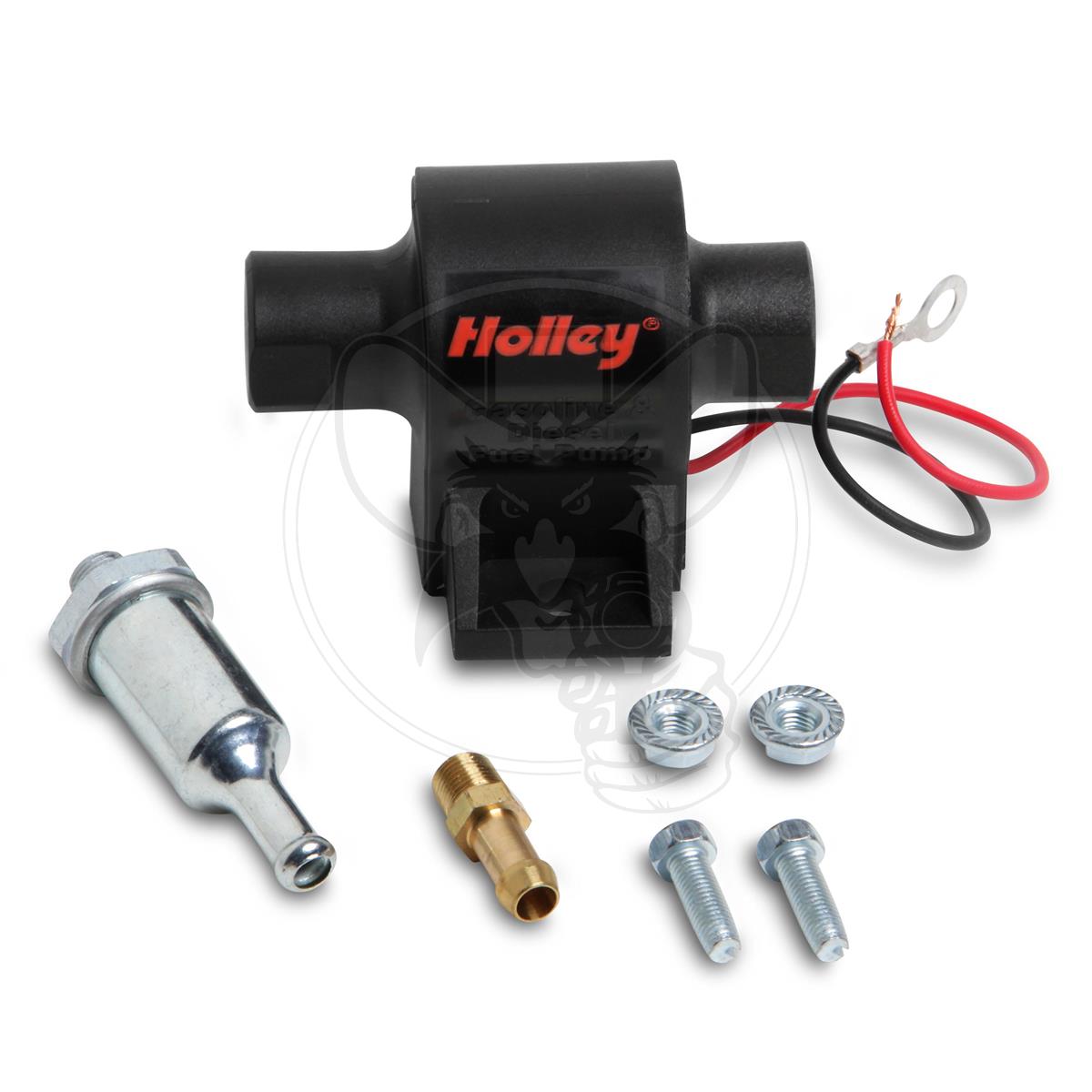 HOLLEY MIGHTY MITE ELECTRIC FUEL PUMP 25 GPH 1.5-4 PSI W/FILTER +