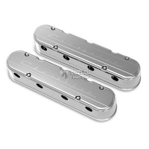 2-PIECE VALVE COVER GM LS CHEVROLET LOGO-POLISHED