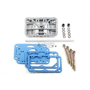 HOLLEY SECONDARY METERING BLOCK CONVERSION KIT SHINY ALUM 4160/4150