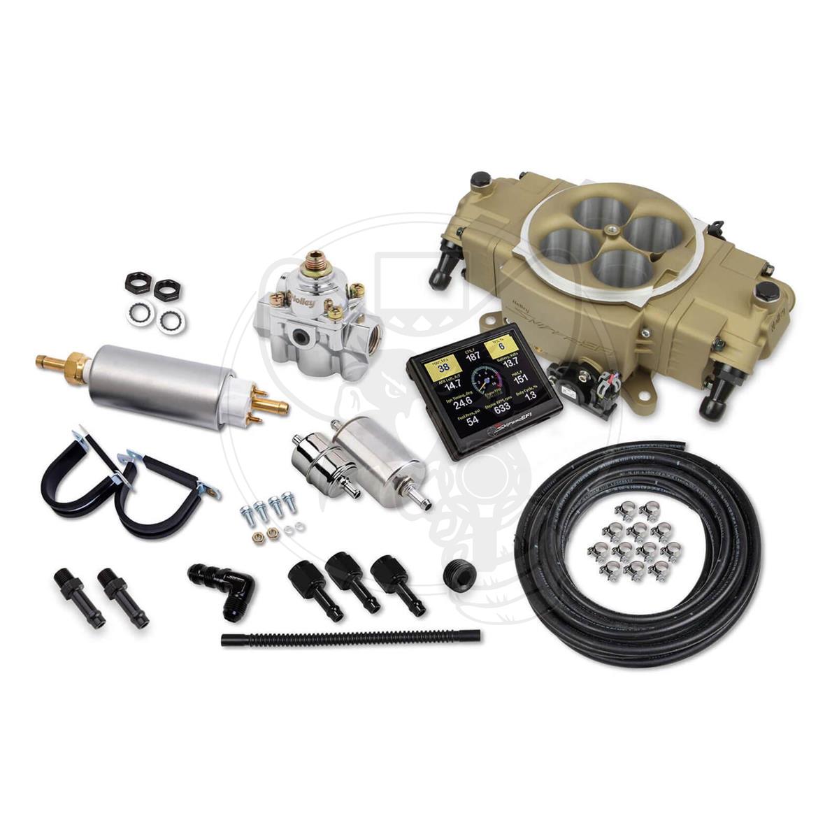 HOLLEY EFI SNIPER CONVERSION STEALTH 4150 MASTER KIT GOLD FINISH