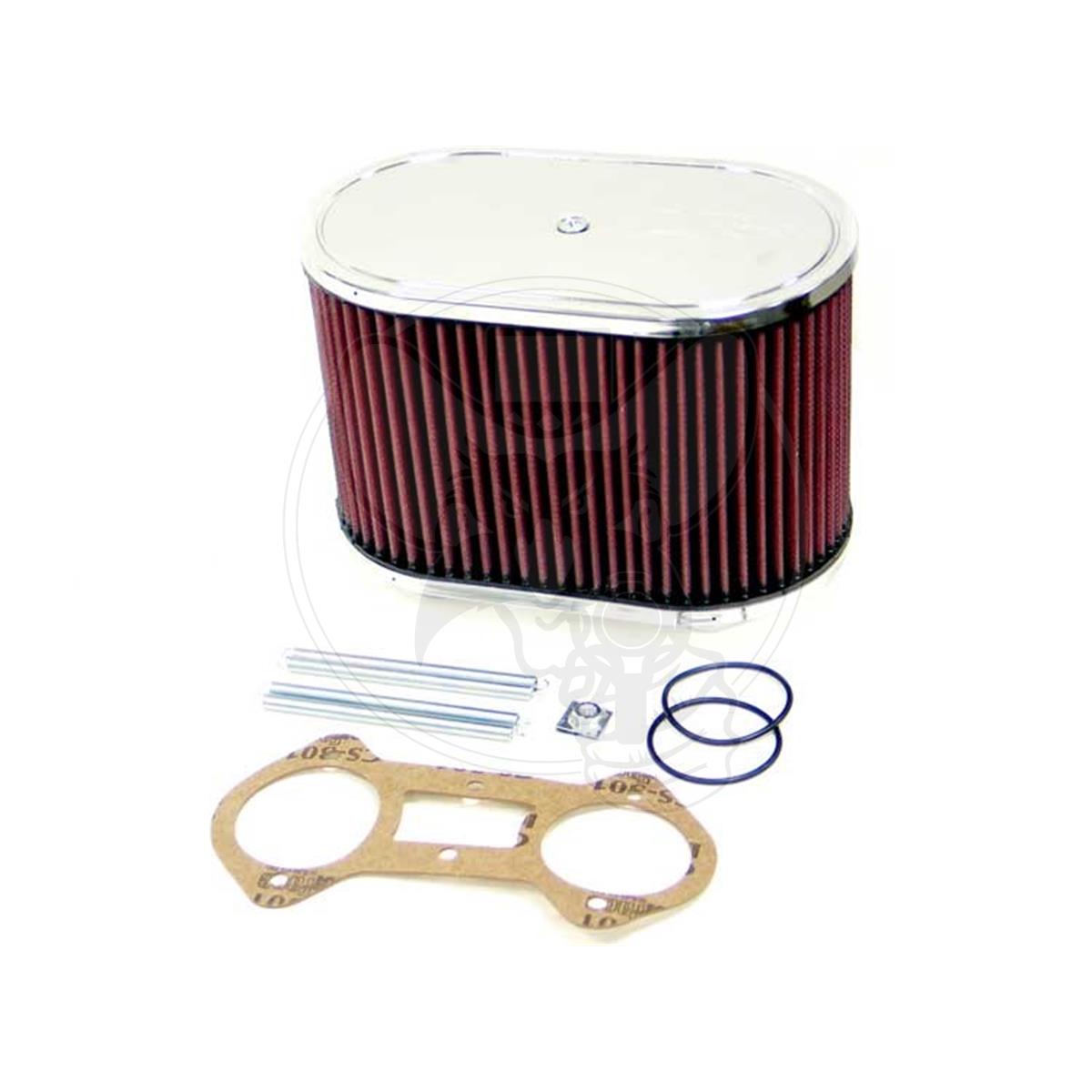KN56-1230 - K&N AIR CLEANER ASSEMBLY FITS 48 IDA WEBER CARBY 5.5