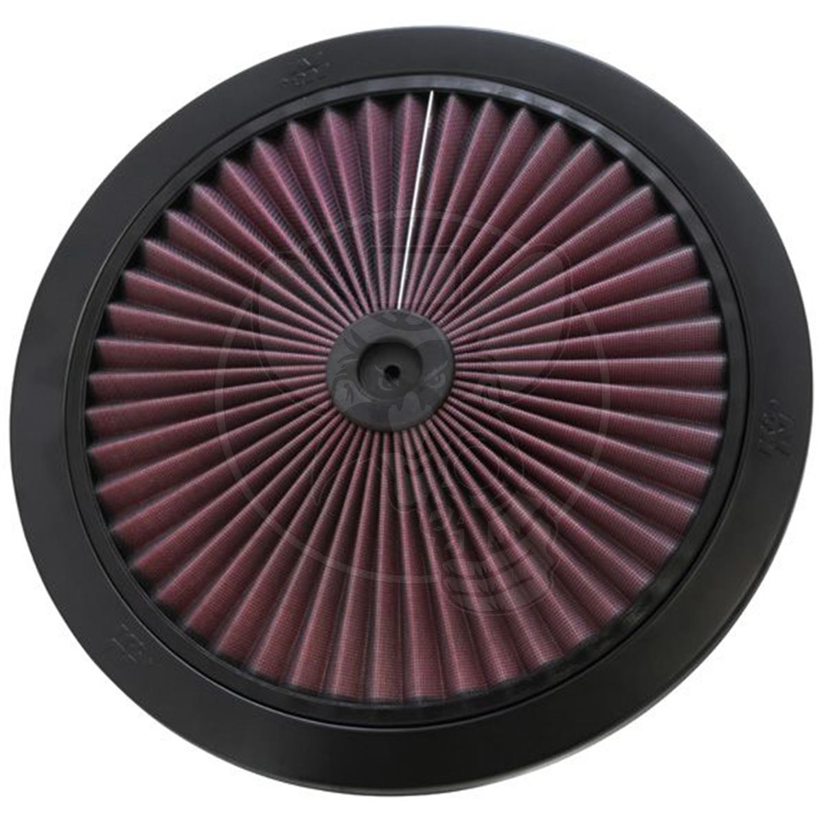 K&N X-STREAM FLOW 14" AIR FILTER TOP BLACK
