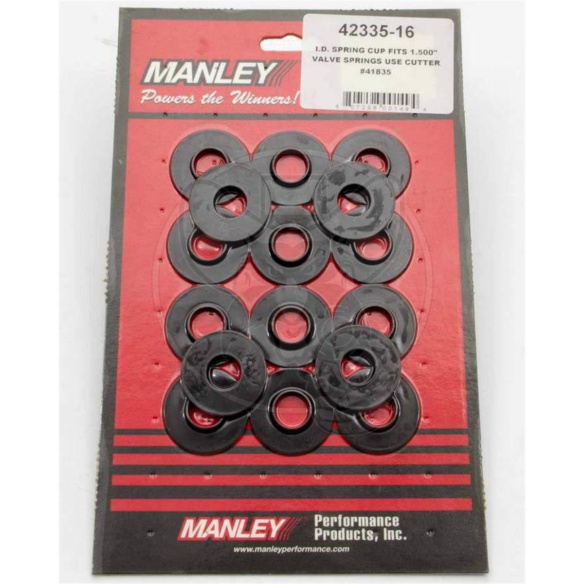 MANLEY SPRING CUPS & LOCATOR .062" THICK 1.550"OD X .635"ID 16-SET