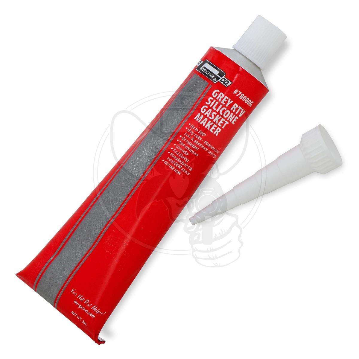 MR GASKET RTV SILICONE ENGINE SEALANT -85 TO 500F GREY 3 OZ TUBE