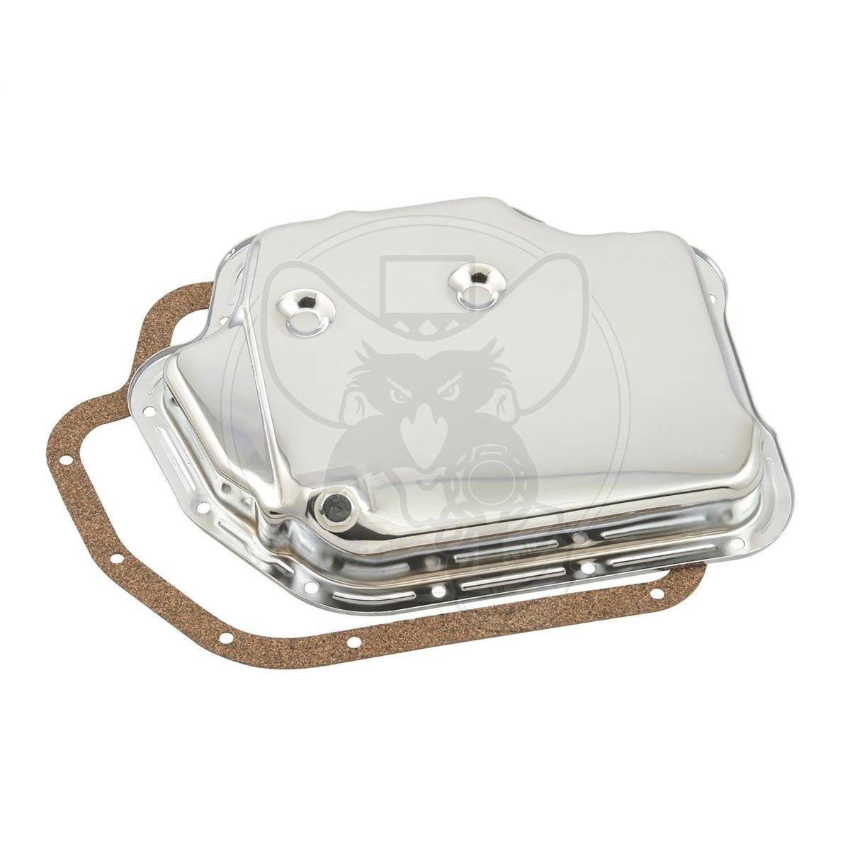 MR GASKET CHROME AUTOMATIC TRANSMISSION PAN FITS GM TURBO 400 STOCK DEPTH