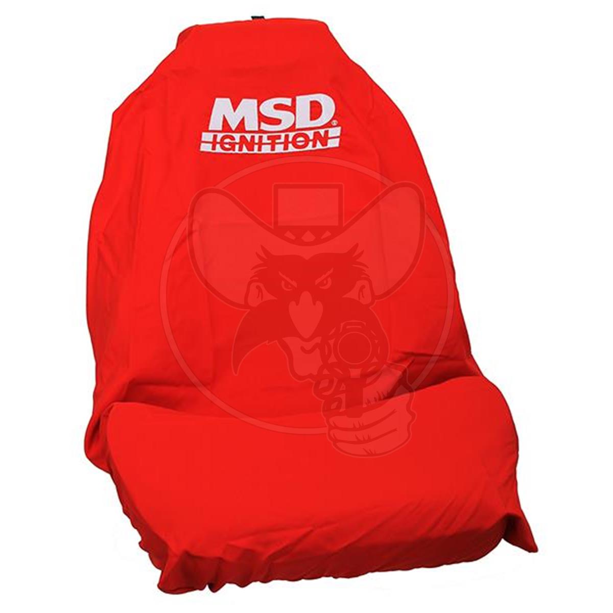 MSD IGNITION THROW OVER CAR SEAT COVER RED