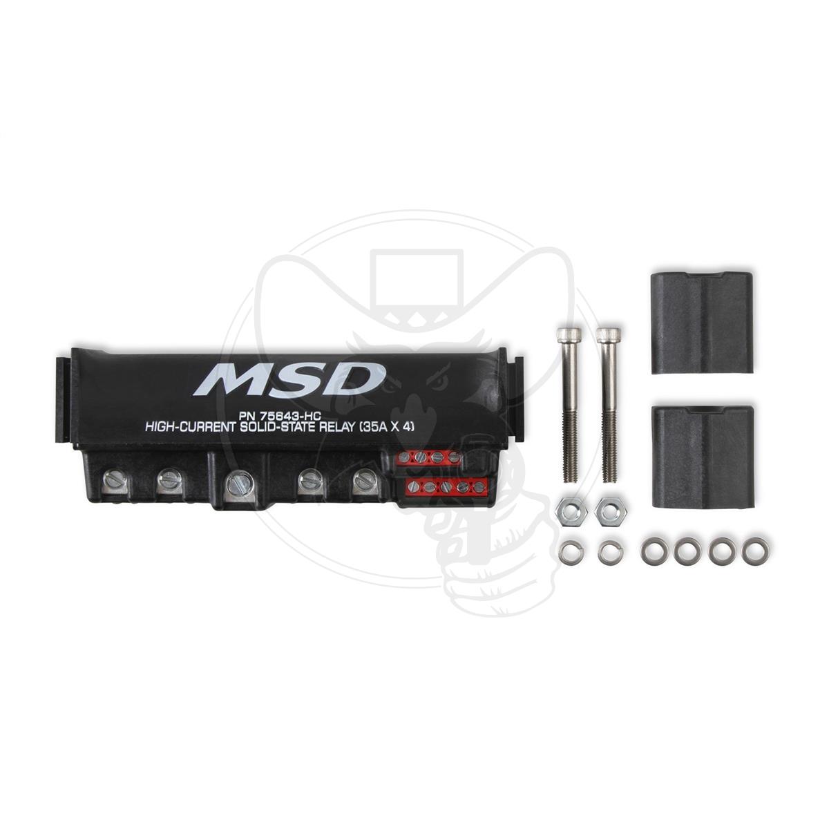 MSD HIGH-CURRENT SOLID STATE RELAY 35A PER CHANNEL X 4 BLACK