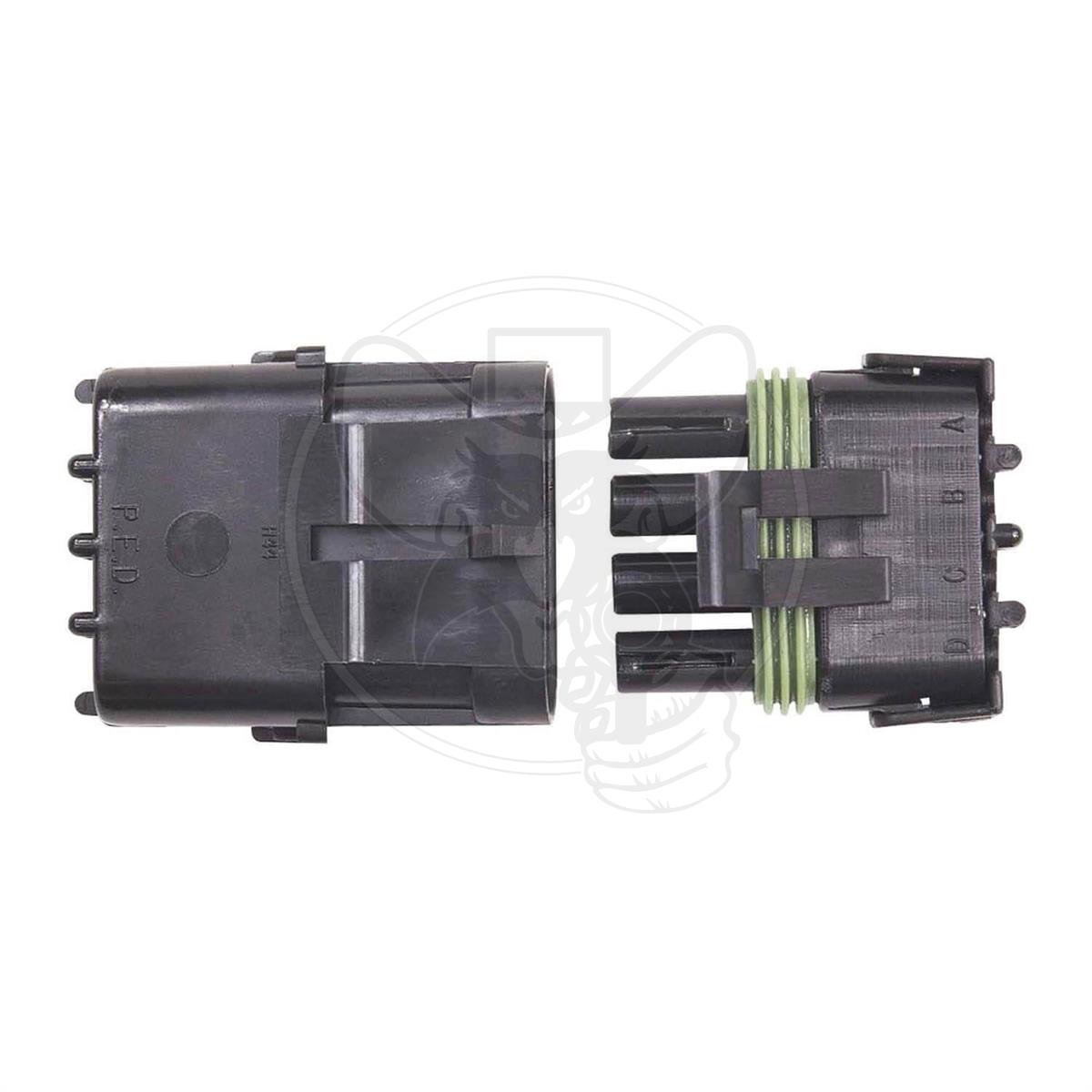 MSD 4 PIN WEATHERTIGHT ELECTRICAL CONNECTOR PLUG INDEXED