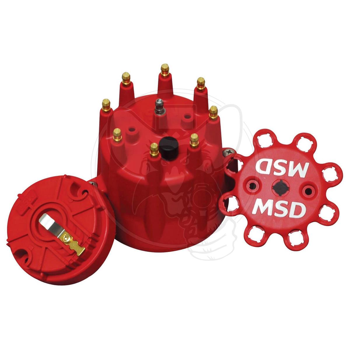MSD HEI CAP & ROTOR FITS EARLY CHEV V8 POINTS DISTRIBUTOR RED