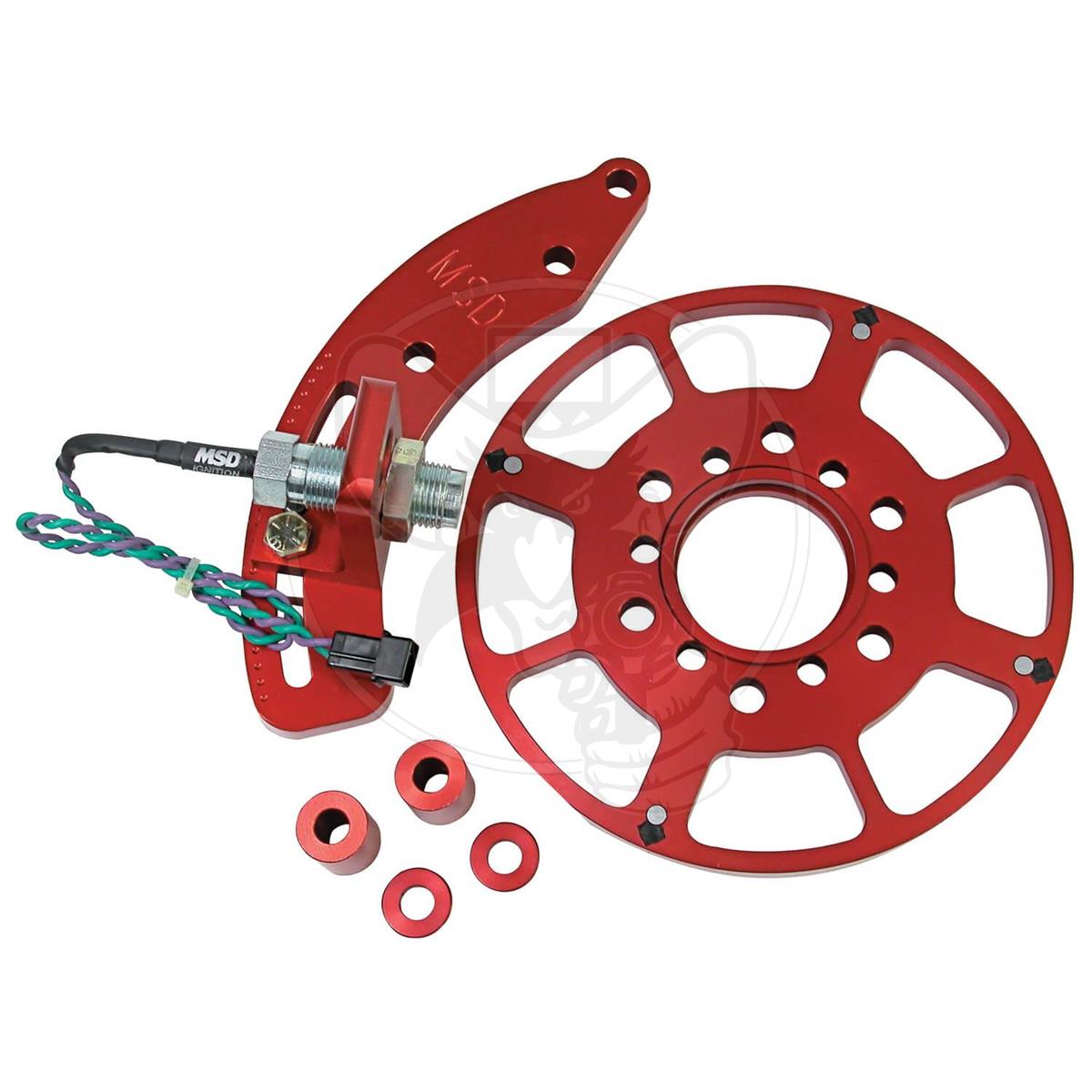 MSD CRANK TRIGGER IGN KIT RED FITS SMALL BLOCK CHEV WITH 7" BALANCER