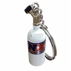 NX KEYCHAIN NITROUS EXPRESS MINIATURE NITROUS BOTTLE WITH NX LOGO