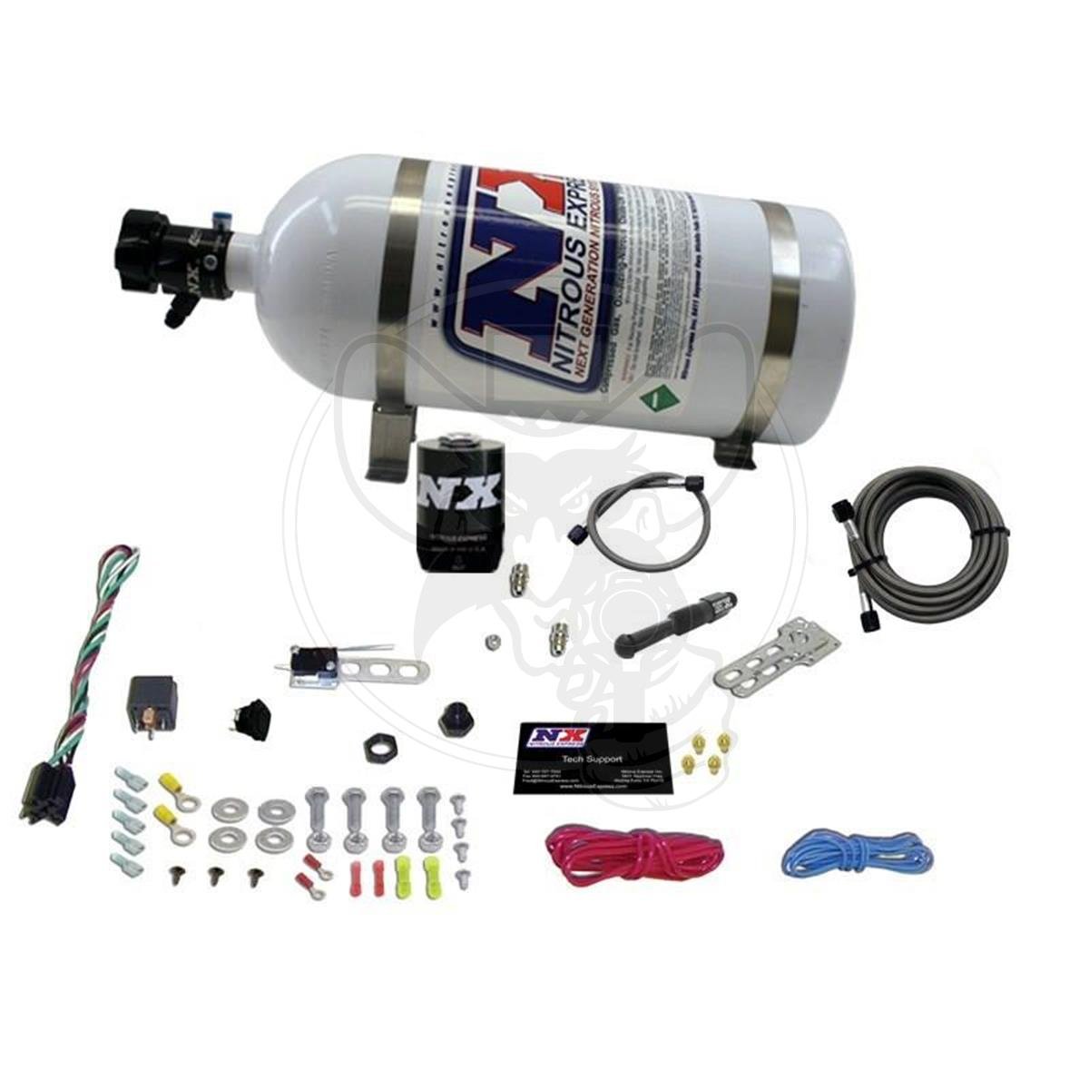 NO2 EXPRESS NITROUS SYSTEM 10LB BOTTLE EFI DRY SINGLE NOZZLE 35-150HP