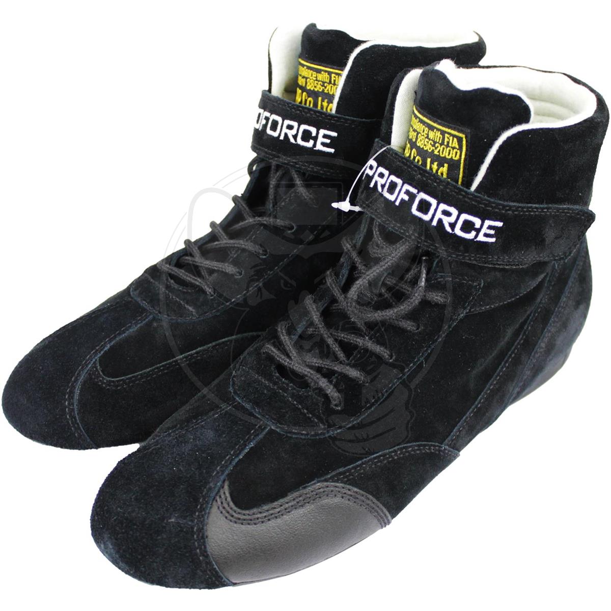 PFS 0235F 8 BK PROFORCE SAFETY HIGH TOP DRIVING SHOES DRAG FIA