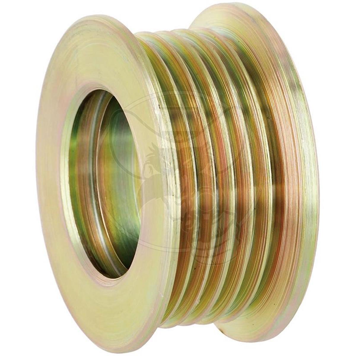 6 groove top alternator pulley