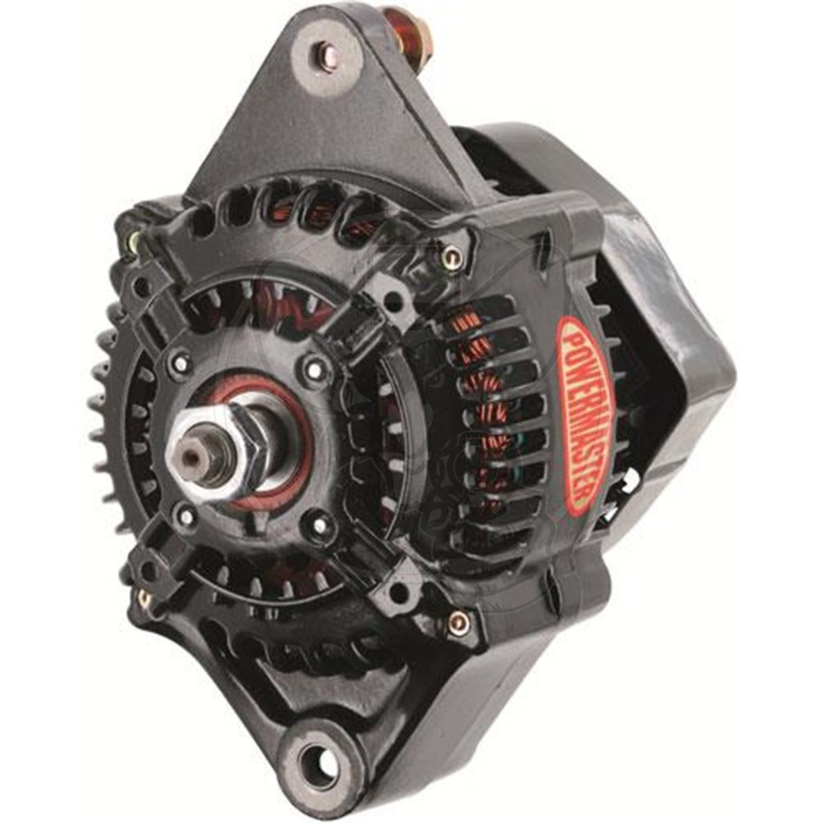 POWERMASTER ALTERNATOR RACE 100 AMP DENSO 16V 1 WIRE BLACK NO PULLEY