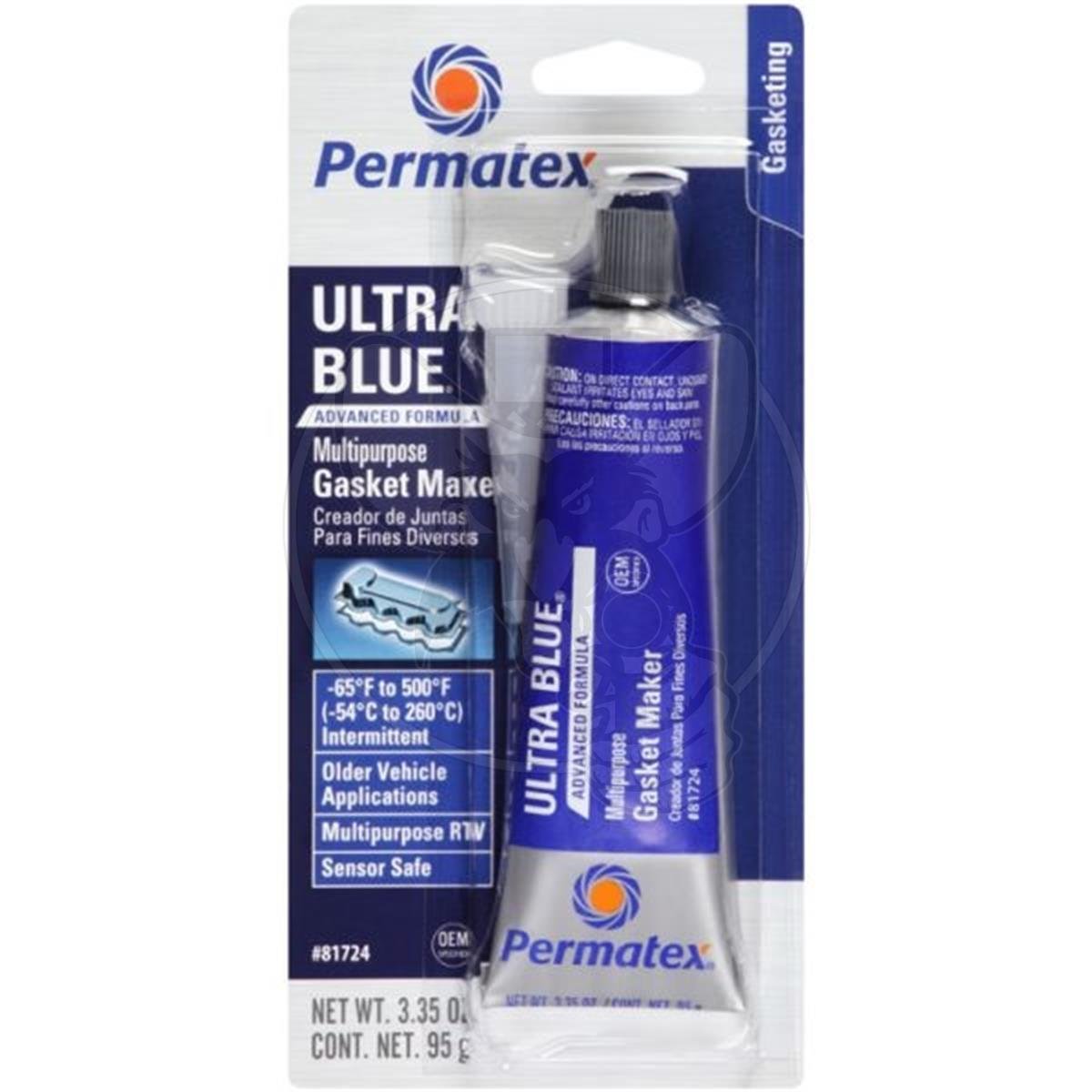 PERMATEX ULTRA BLUE RTV SILICONE GASKET MAKER SENSOR-SAFE 95G TUBE
