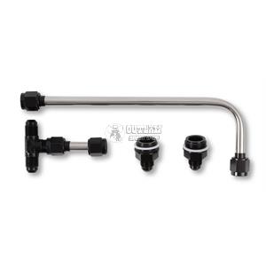 QUICKFUEL CARBY BLACK STAINLESS STEEL #6AN INLET & #8AN BOWL FITTING