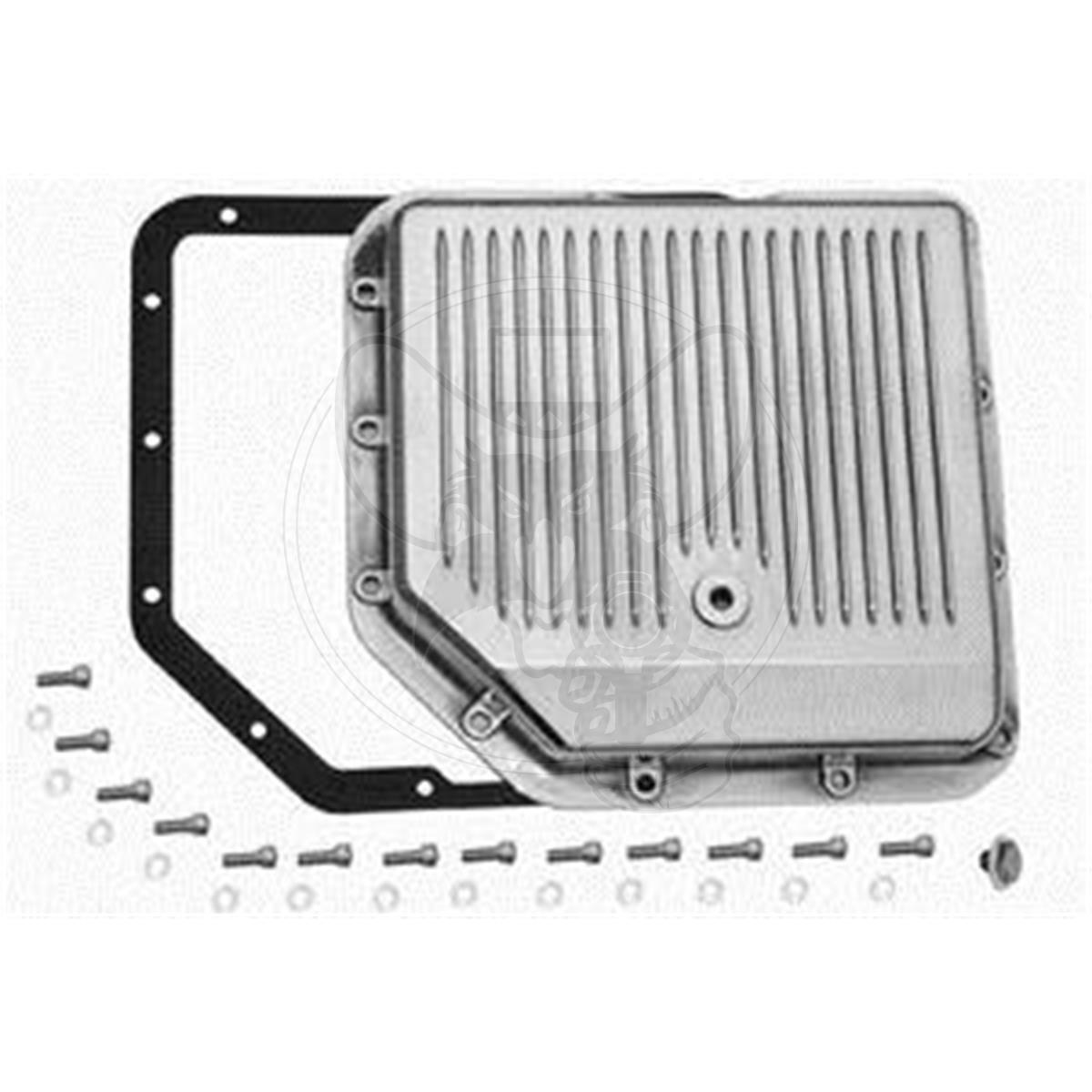 RPC TRANSMISSION PAN POLISHED FINNED ALUM STOCK DEPTH FITS GM TH350
