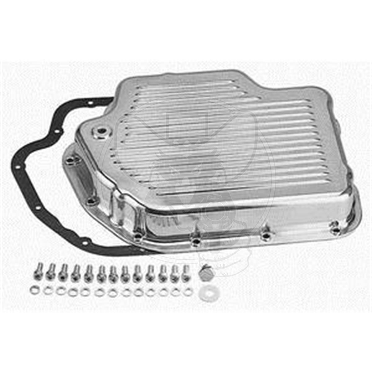 RPC TRANSMISSION PAN TURBO 400 POLISHED FINNED ALLOY STOCK DEPTH
