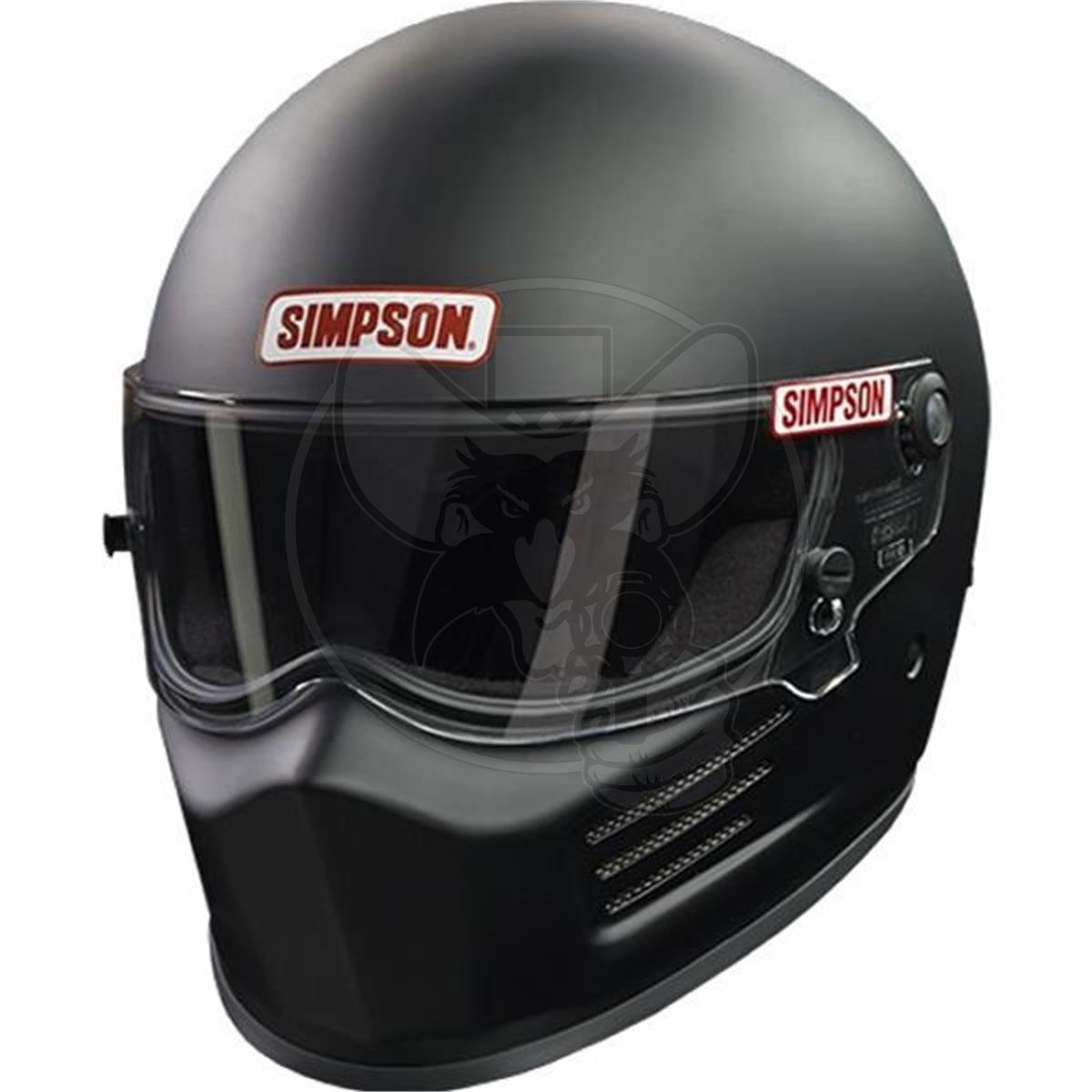 SIMPSON RACING HELMET BANDIT FULL-FACE SA2020 MATTE BLACK X-LARGE