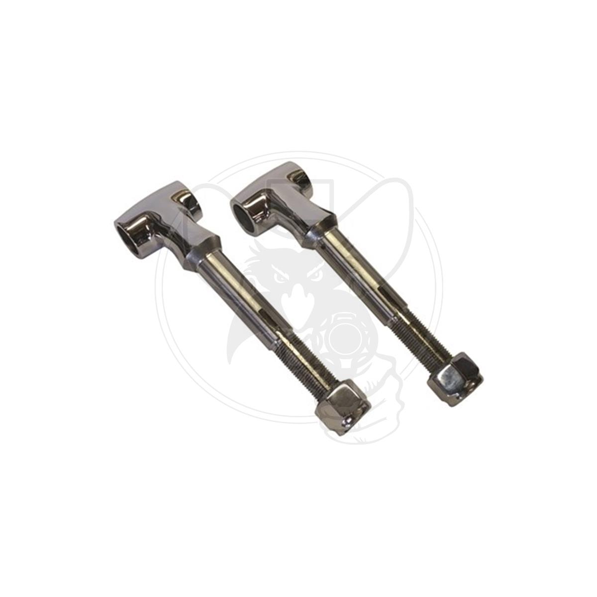 SO-CAL GT2 STAINLESS FRONT SPRING PERCHES 1928-34 POLISHED PAIR
