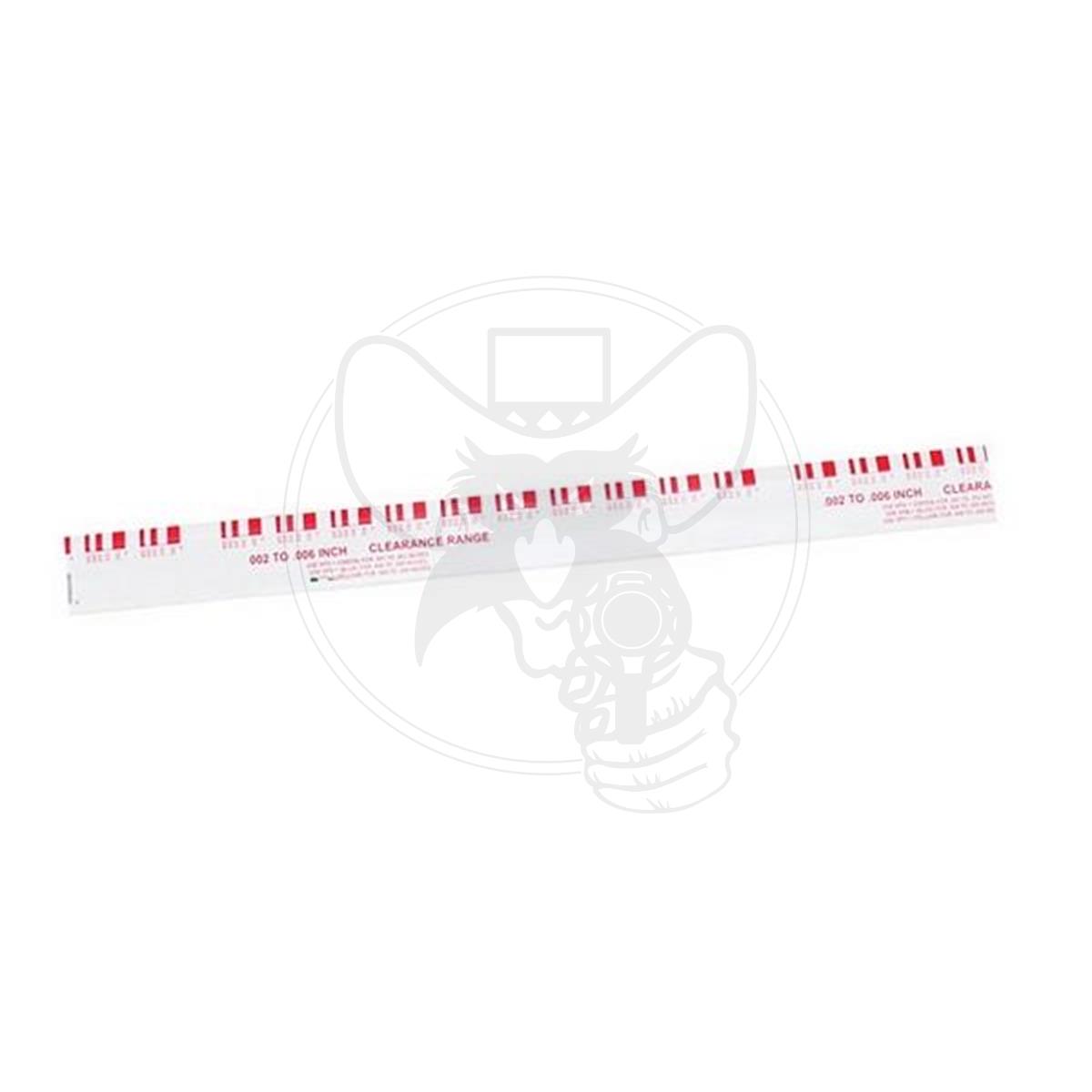 SPEED PRO PLASTIGAGE RED STRIP .002" to .006" MEASUREMENT RANGE