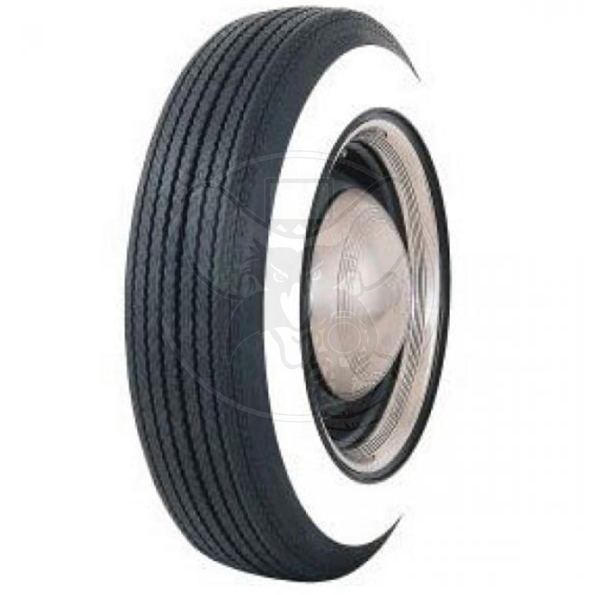 COKER BIAS PLY L78-15 TYRE WITH 3" WHITEWALL