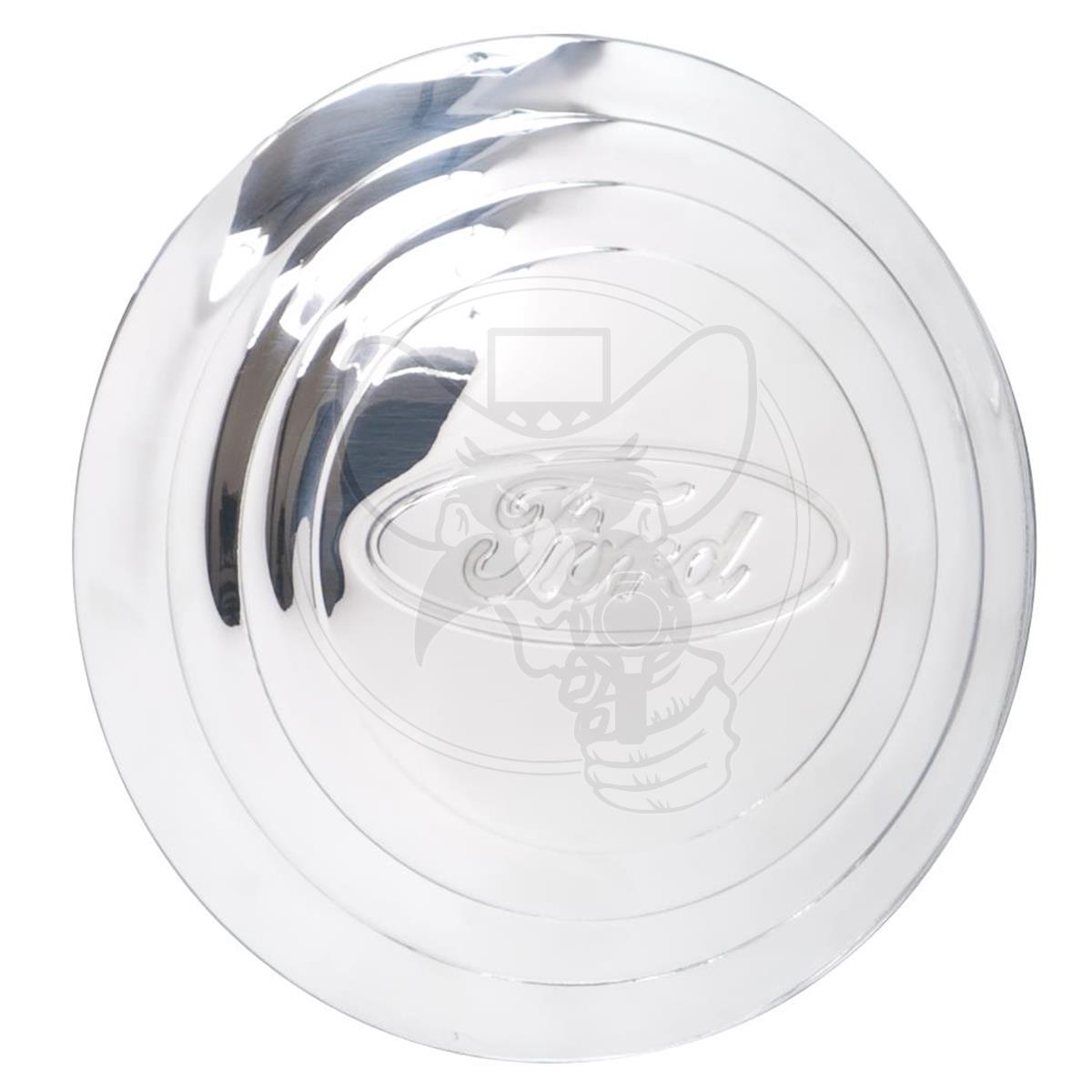 WHEEL VINTIQUE HUB CAP RIBBED FORD LOGO S/S 1932-33 4-CYL DESIGN EACH